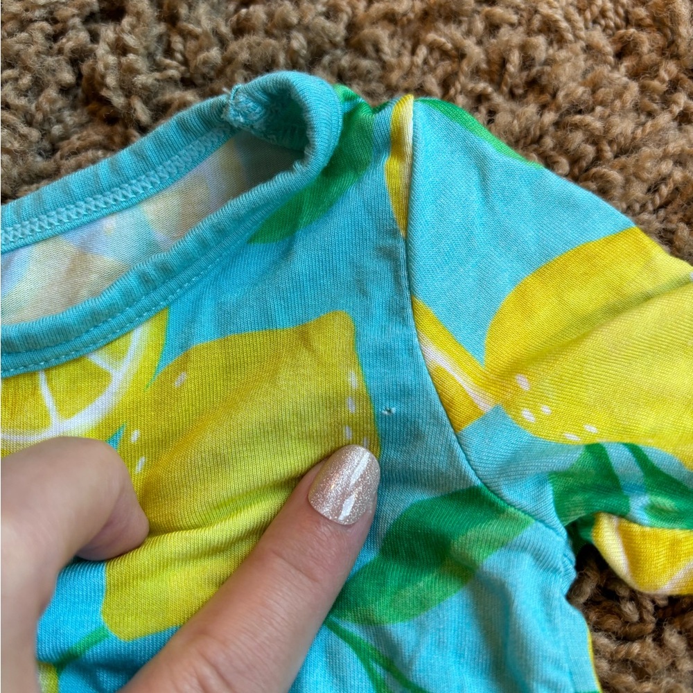 Little Sleepies Lemon Splash Kids Set - Blue and Yellow - Picture 2 of 5